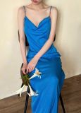  Rosalie Dress - Đầm Lụa 2 Dây Cổ Đổ LA45 