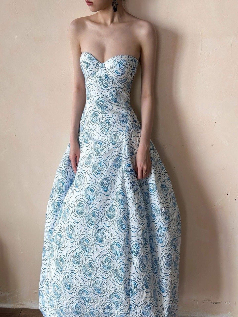  Brigitte Dress - Đầm Corset Hoa Hồng D0129 