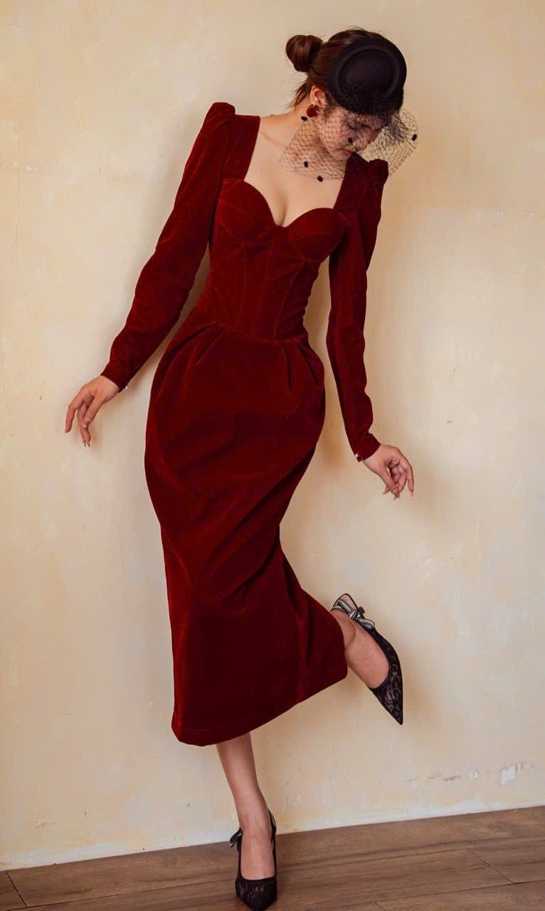  Aisle Dress - Đầm Cúp Ngực Tay Dài Thiết Kế 