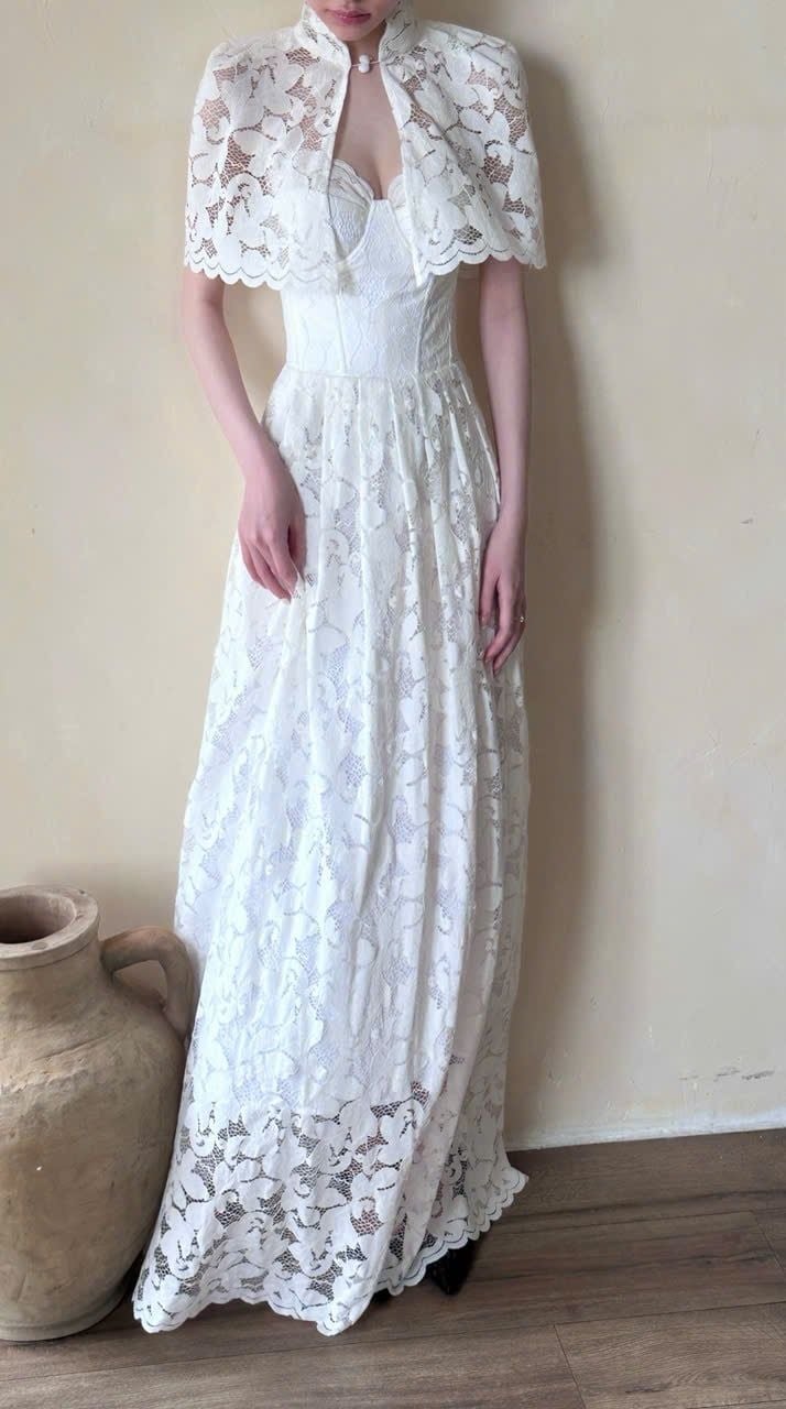  Blaire Set - Đầm Corset 2 Dây Kèm Áo Choàng 