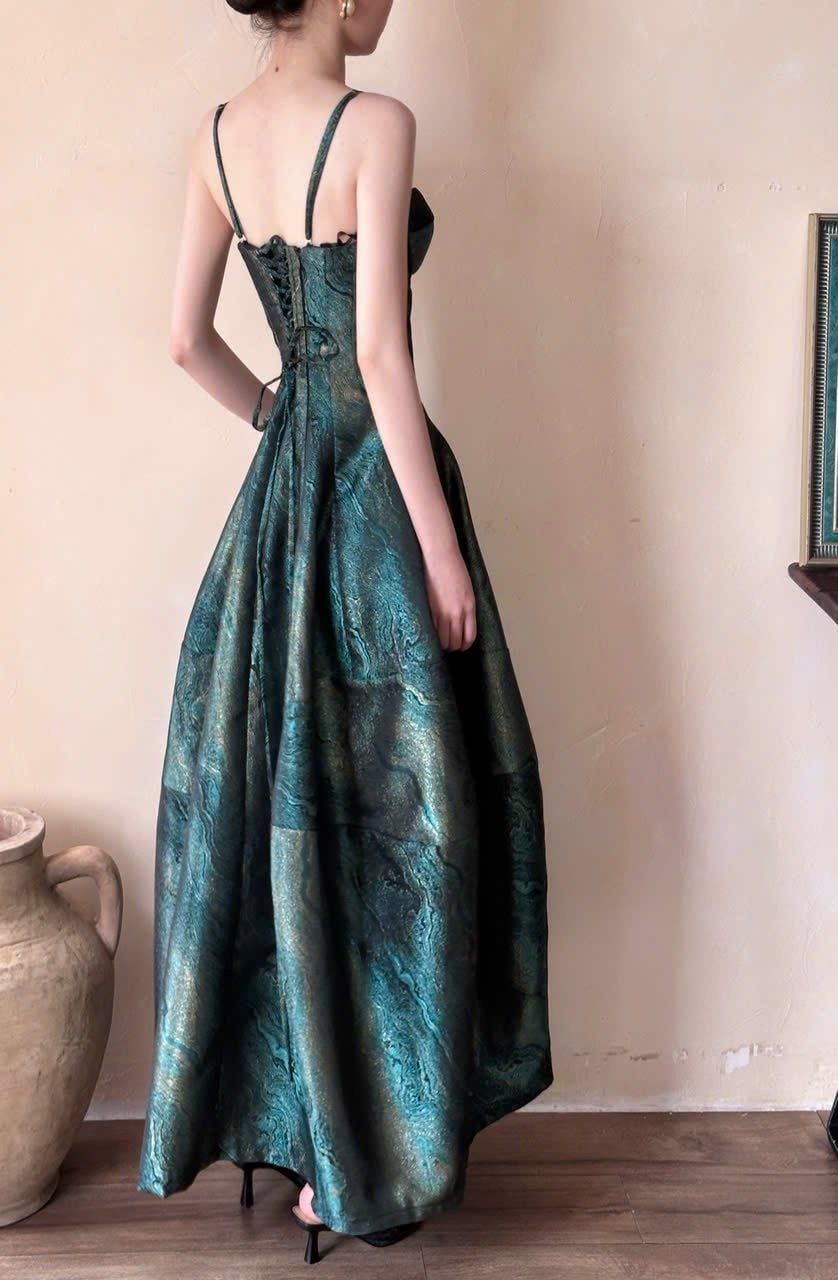  Brigitte Dress - Đầm Corset Hoa Hồng D0129 