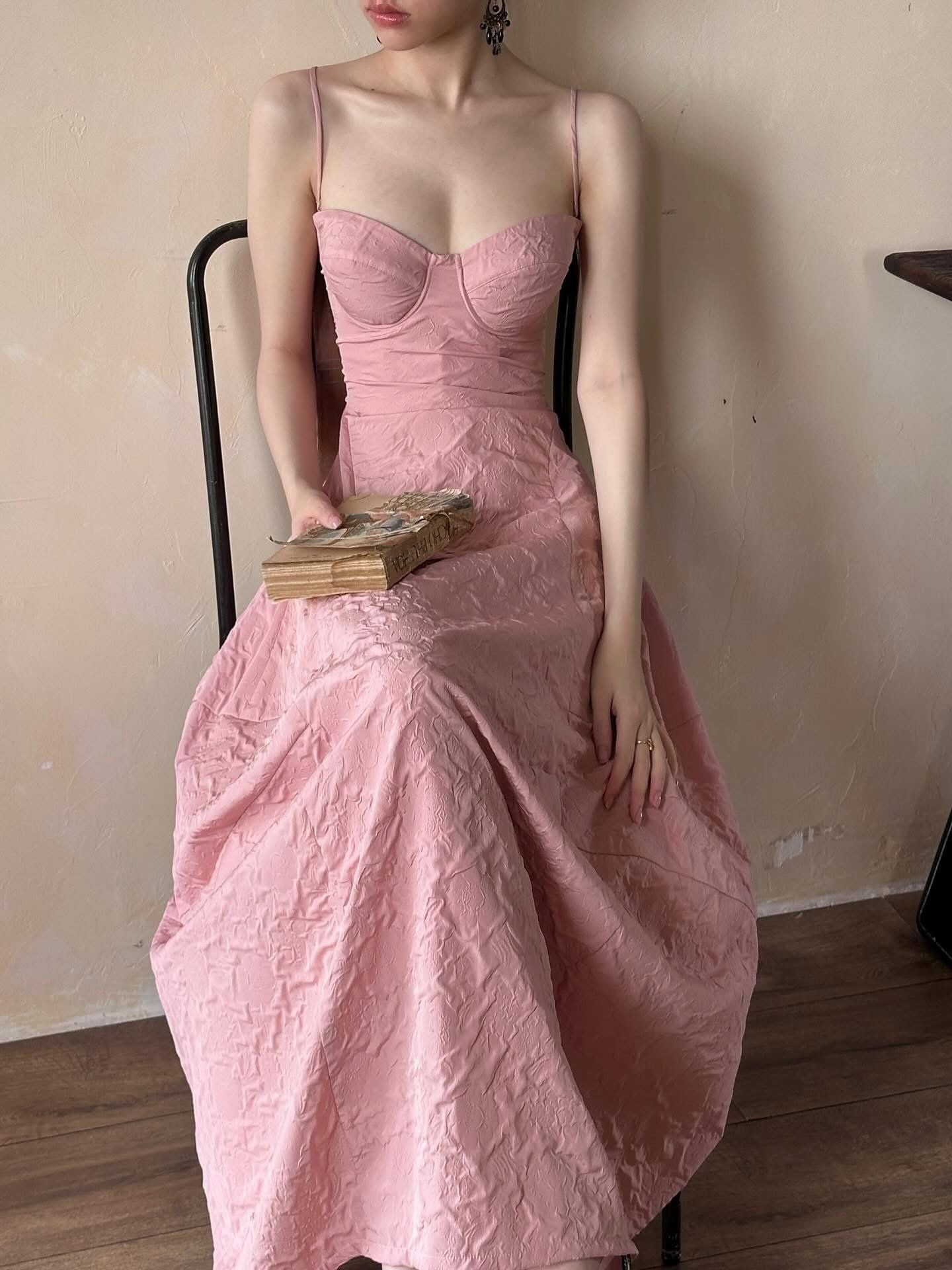  Brigitte Dress - Đầm Corset Hoa Hồng D0129 