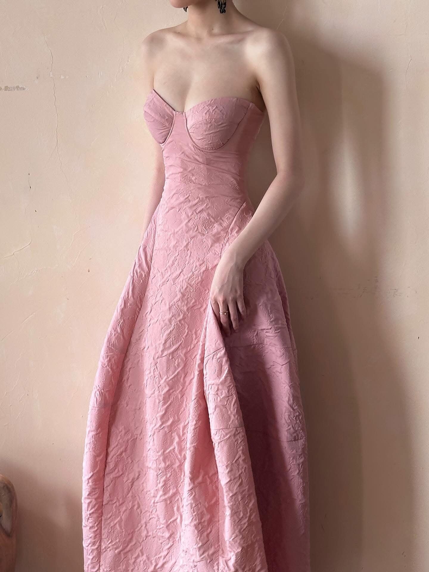  Brigitte Dress - Đầm Corset Hoa Hồng D0129 