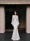  Elysia Dress - Đầm Tơ Phối Lụa Corset Thiết Kế 