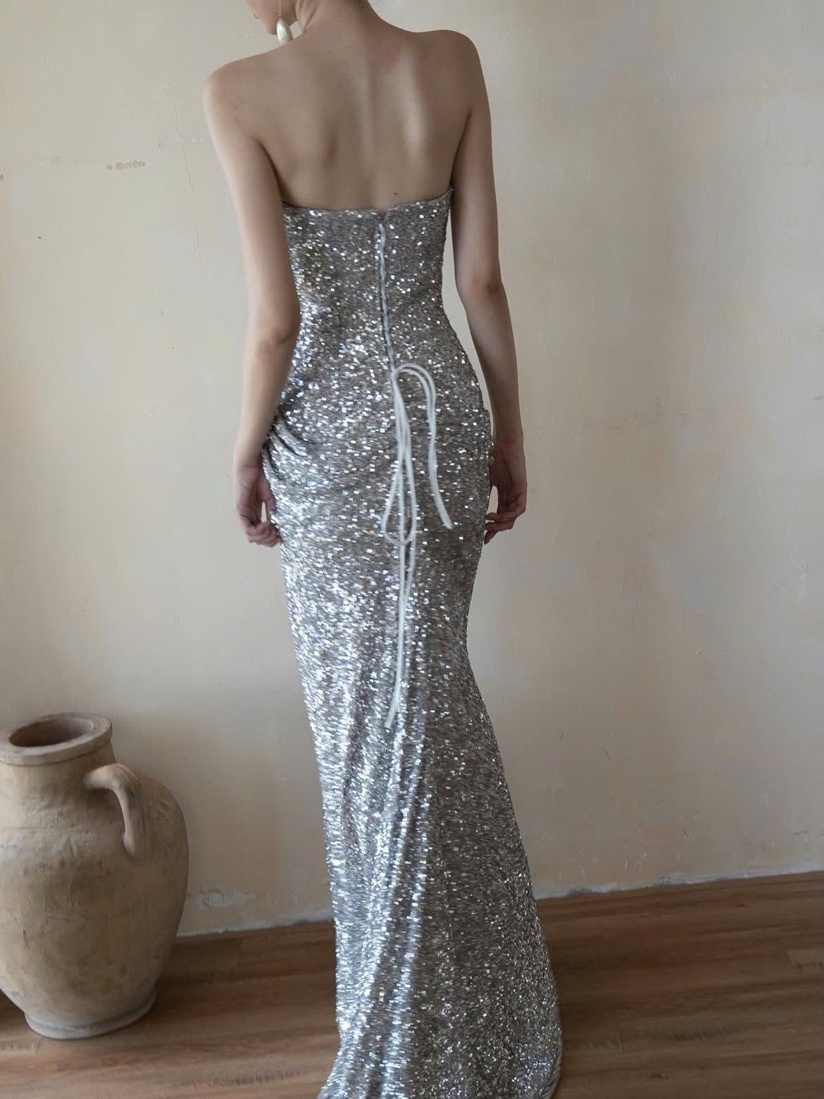  Vesper Gown  - Đầm Thiết Kế Phối Kim Tuyến 