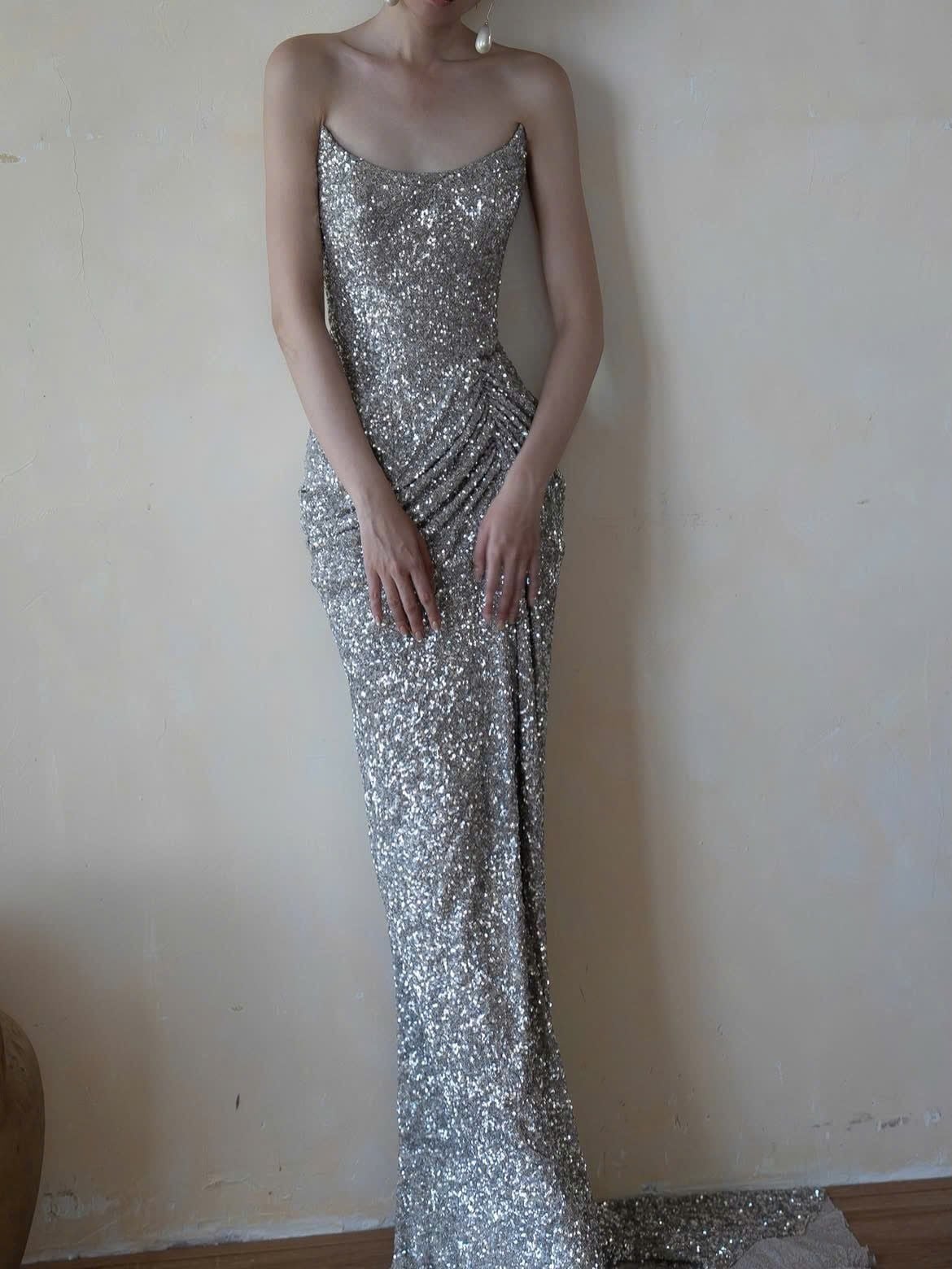  Vesper Gown  - Đầm Thiết Kế Phối Kim Tuyến 