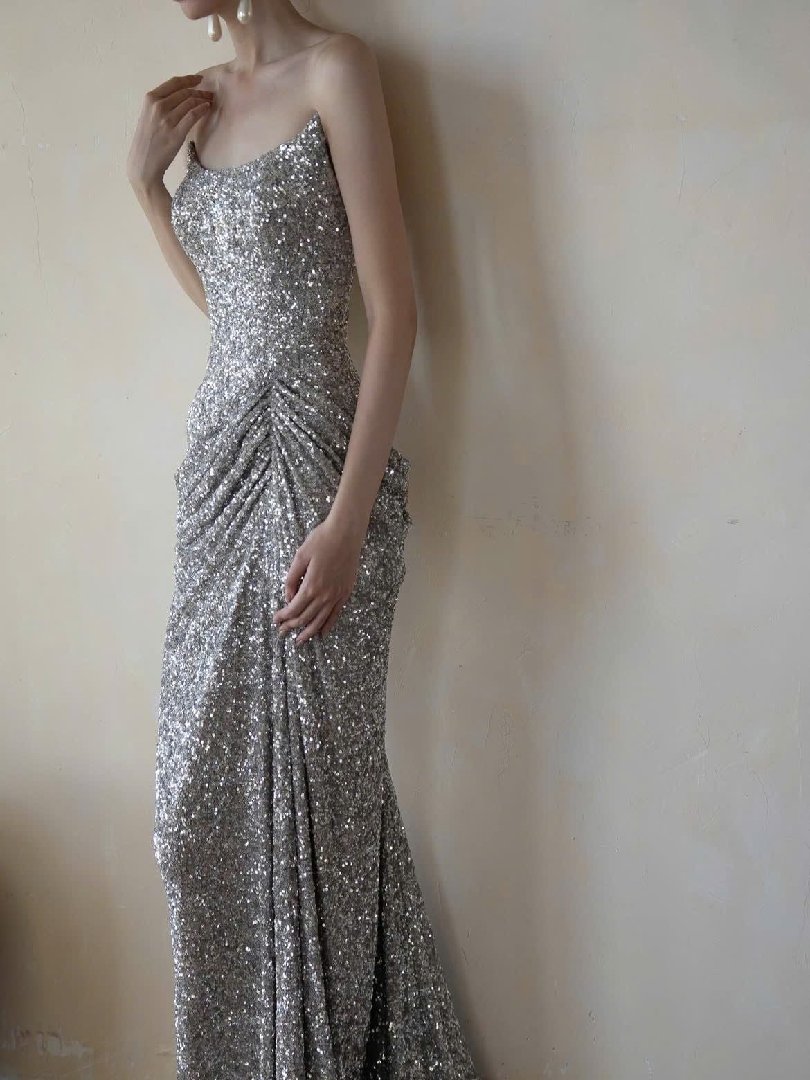  Vesper Gown  - Đầm Thiết Kế Phối Kim Tuyến 