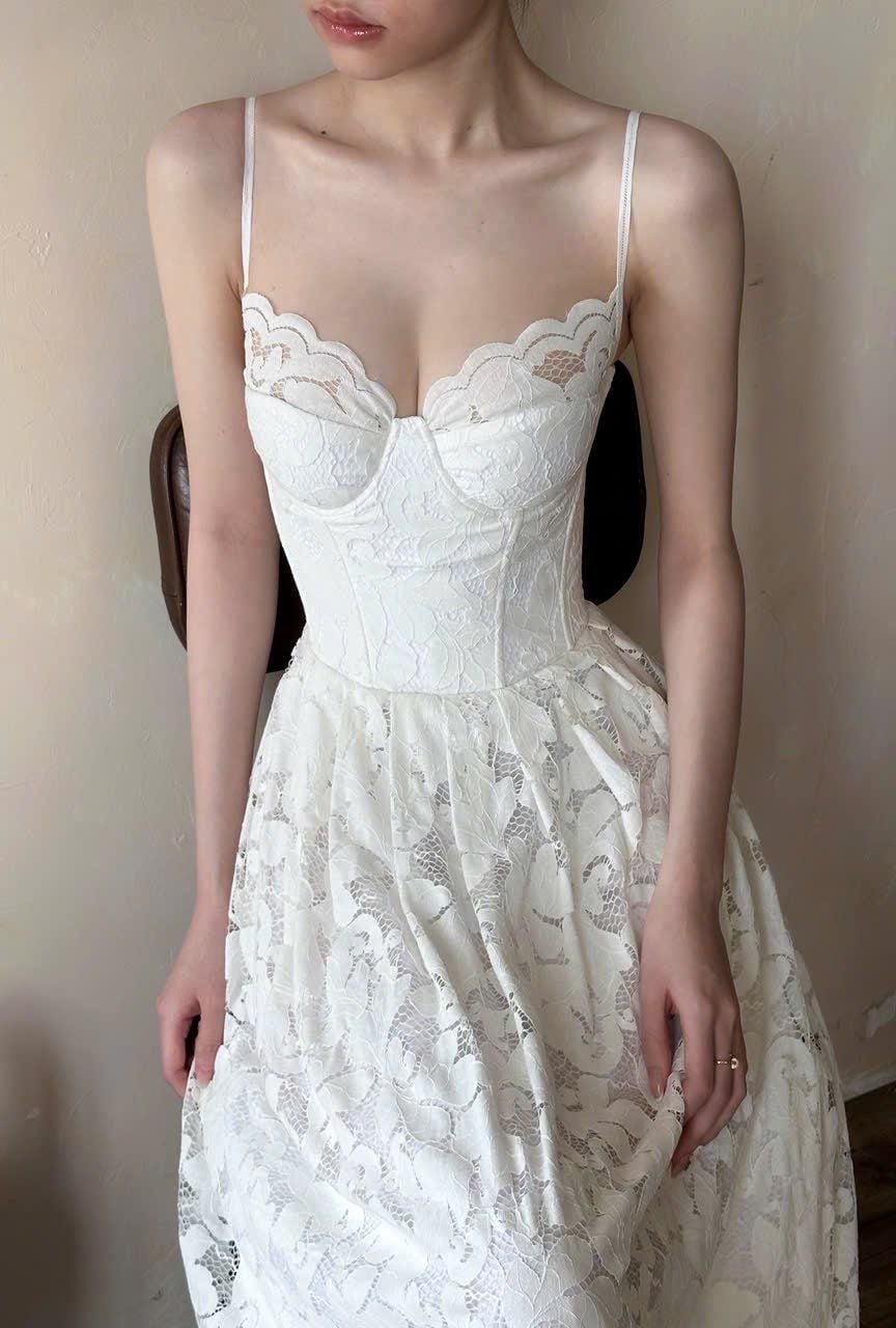  Blaire Set - Đầm Corset 2 Dây Kèm Áo Choàng 