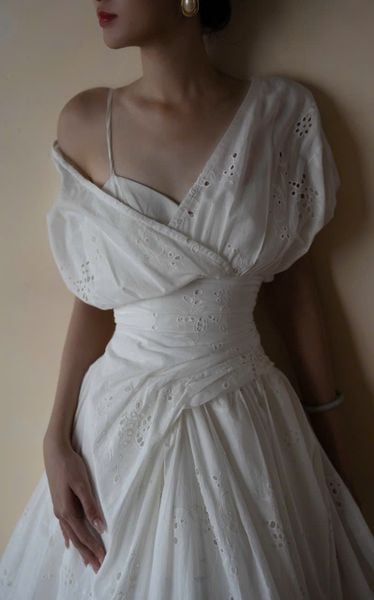  Celestine Dress - Đầm Tay Phồng Thiết Kế Cổ Điển 