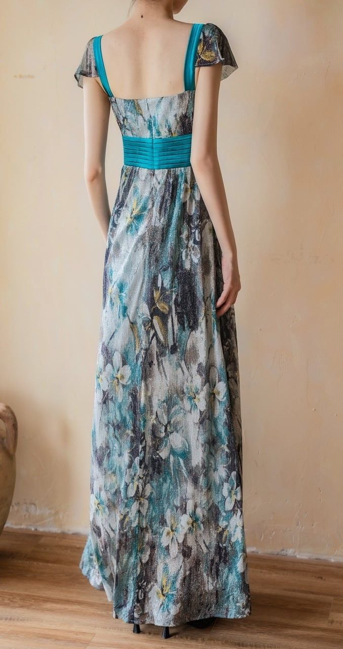  Eloise Dress - Đầm Hoa Thiết Kế Dáng Dài Tay Ngắn D0169 