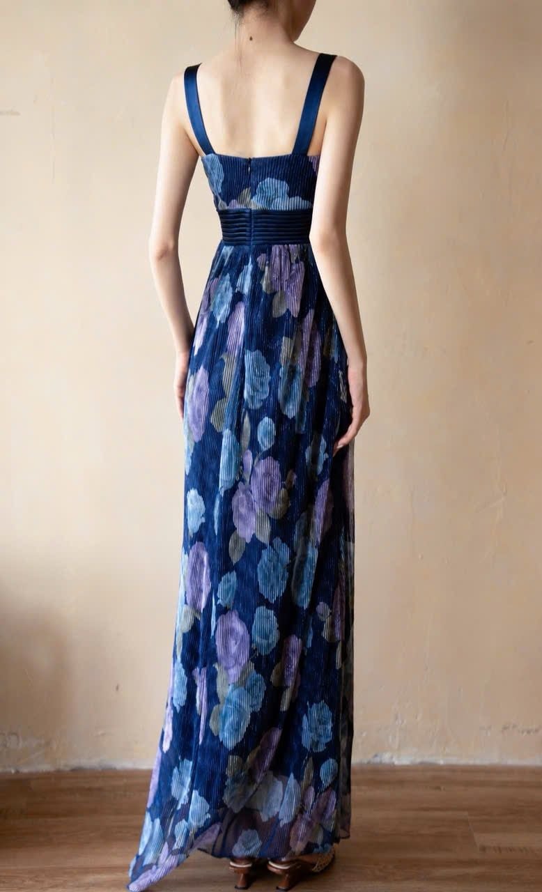  Julia Dress - Đầm Hoa Thiết Kế Dáng Dài Hai Dây D0170 