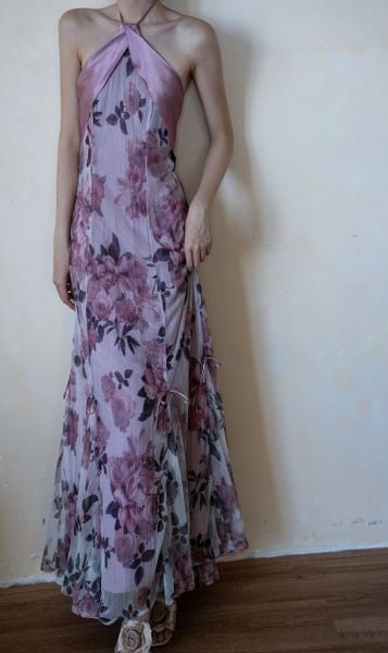  Roselle Dress - Đầm Hoa Hồng Cổ Yếm 