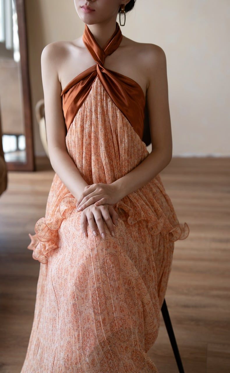  Aveline dress - Đầm Cổ Yếm Hở Lưng Thiết Kế 