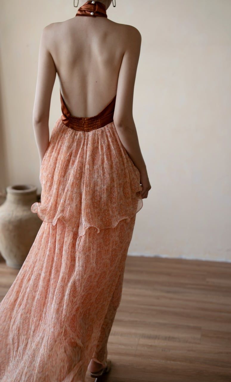  Aveline dress - Đầm Cổ Yếm Hở Lưng Thiết Kế 