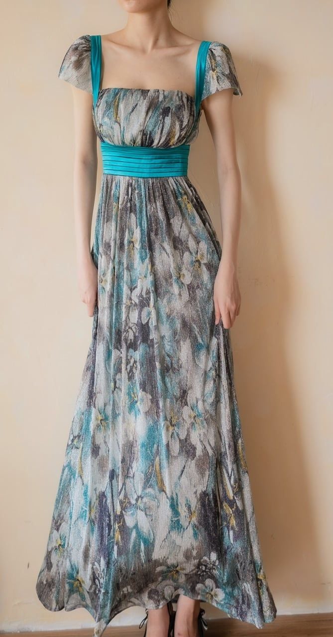  Eloise Dress - Đầm Hoa Thiết Kế Dáng Dài Tay Ngắn D0169 