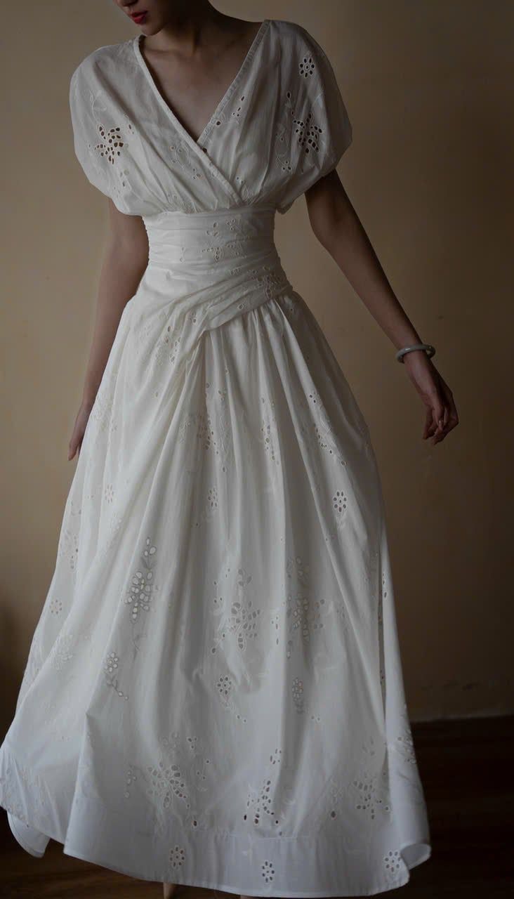  Celestine Dress - Đầm Tay Phồng Thiết Kế Cổ Điển 
