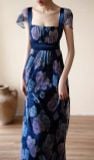  Eloise Dress - Đầm Hoa Thiết Kế Dáng Dài Tay Ngắn D0169 