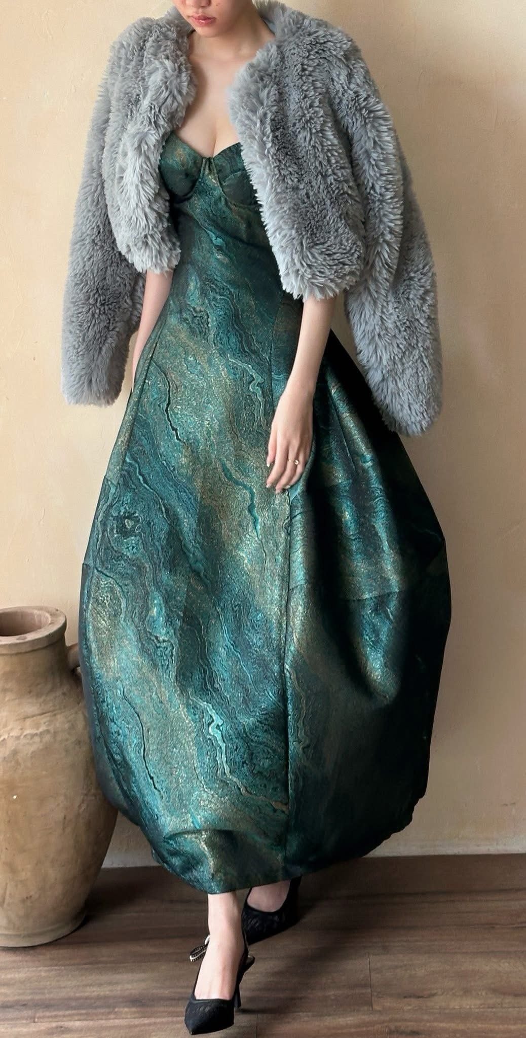  Brigitte Dress - Đầm Corset Hoa Hồng D0129 