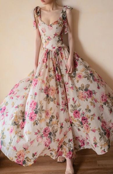 Emer Dress - Đầm Corset Hoa Hồng Thiết Kế 