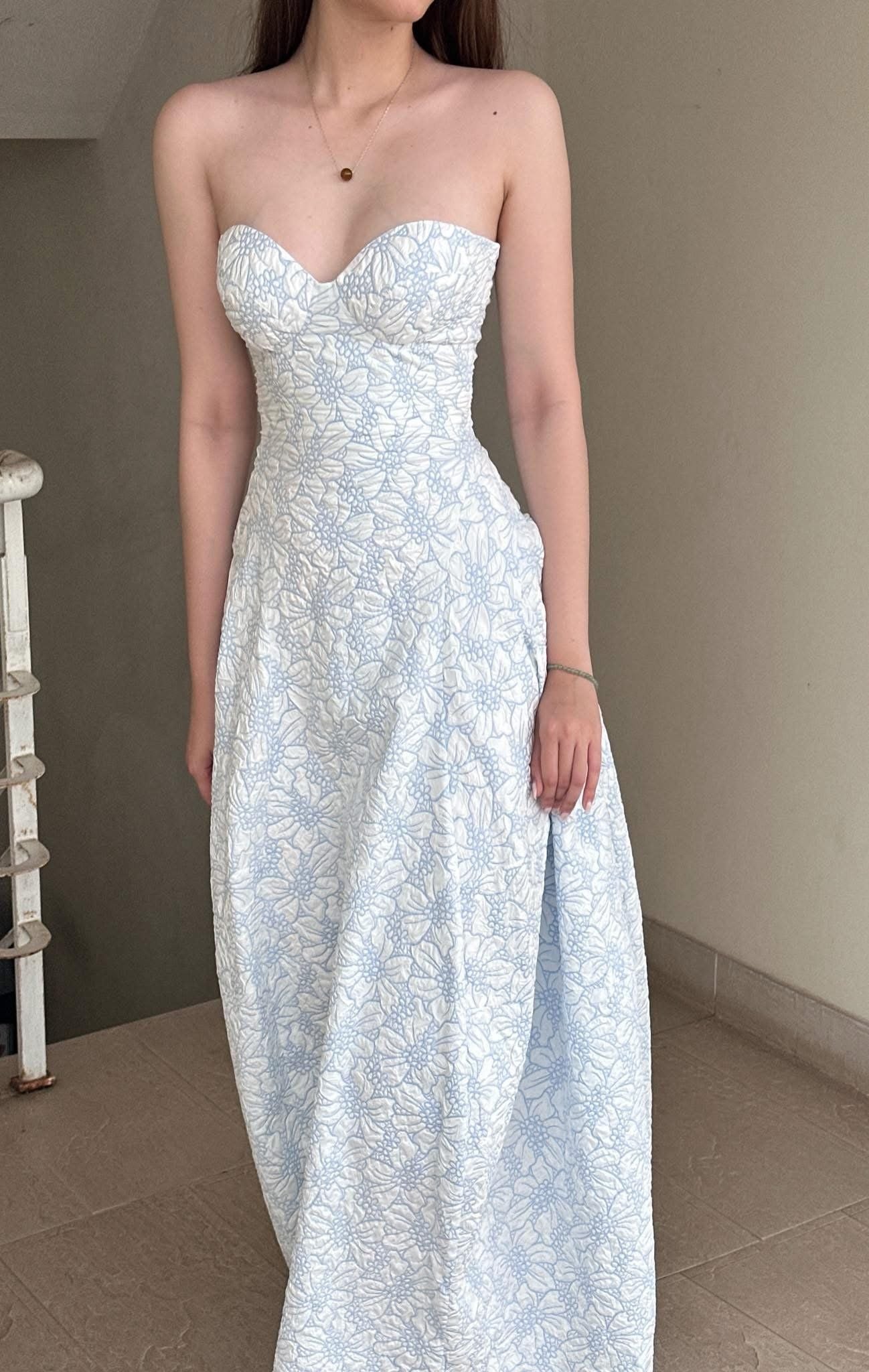  Brigitte Dress - Đầm Corset Hoa Hồng D0129 