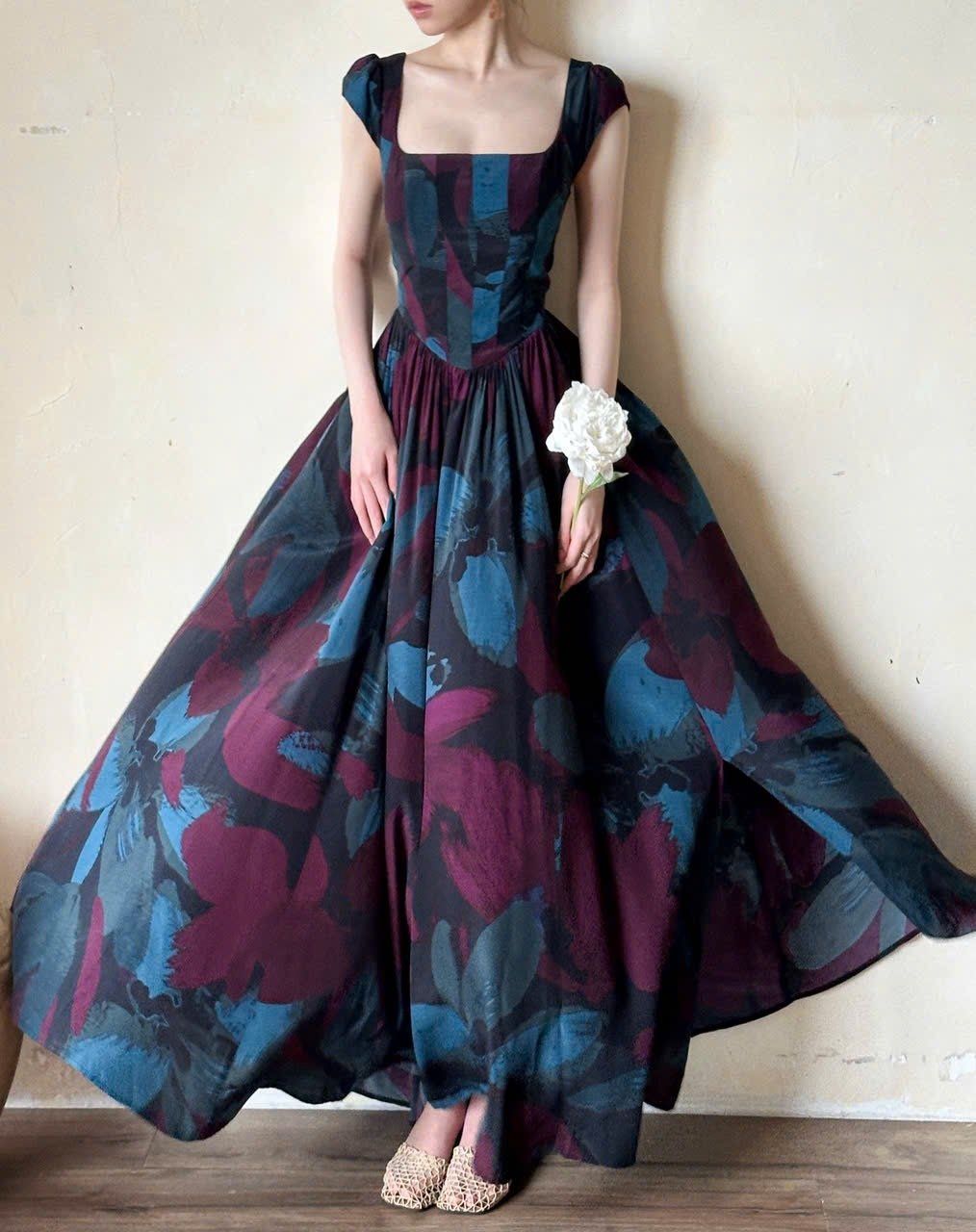  Adela Dress - Đầm Corset Cổ Điển Tay Hến V21 