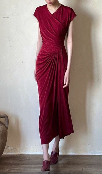  Emorie Dress - Đầm Đắp Chéo Nhấn Eo D0149 