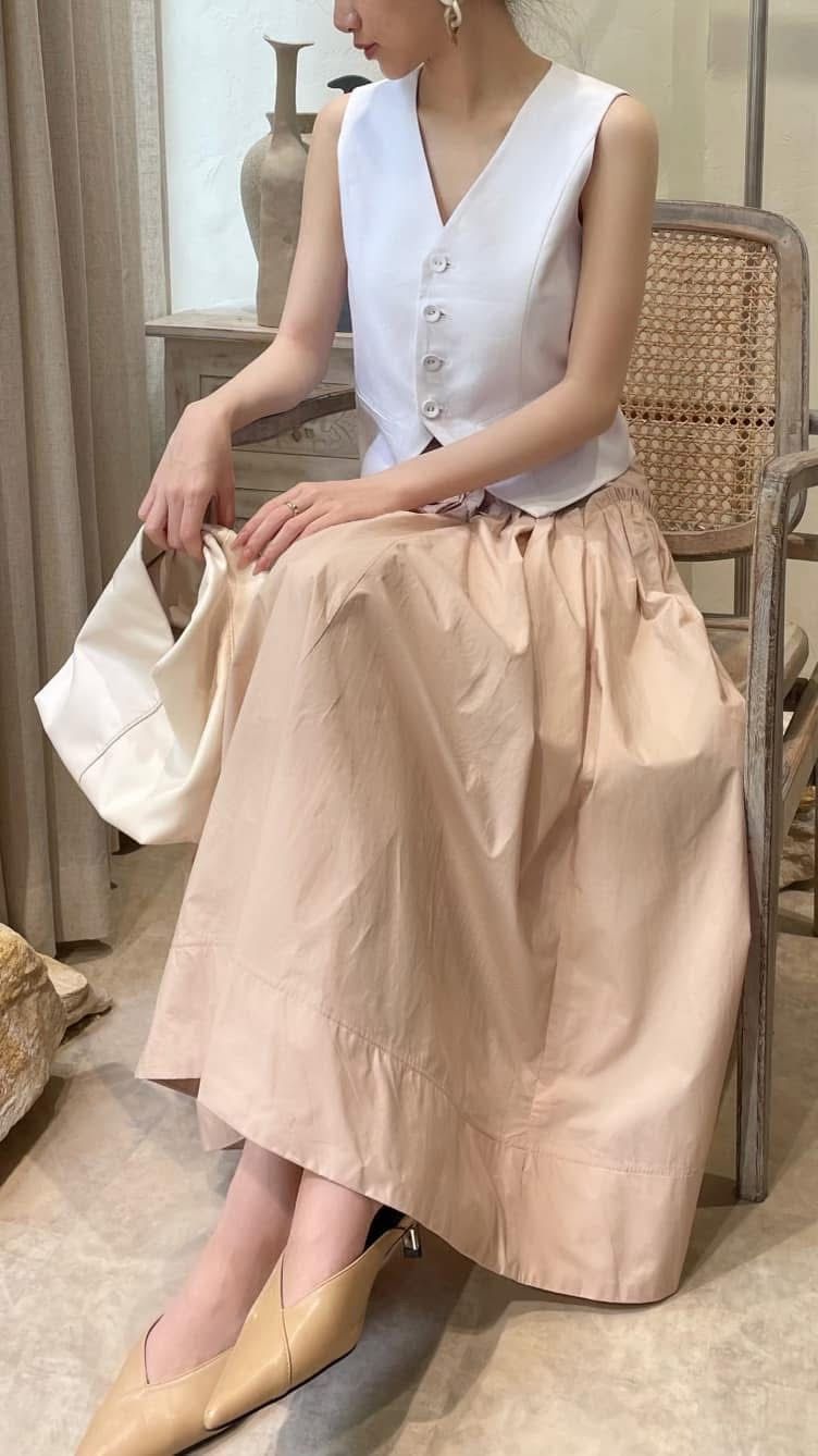  Cara Gile - Áo Sát Nách Cổ V Linen D988 