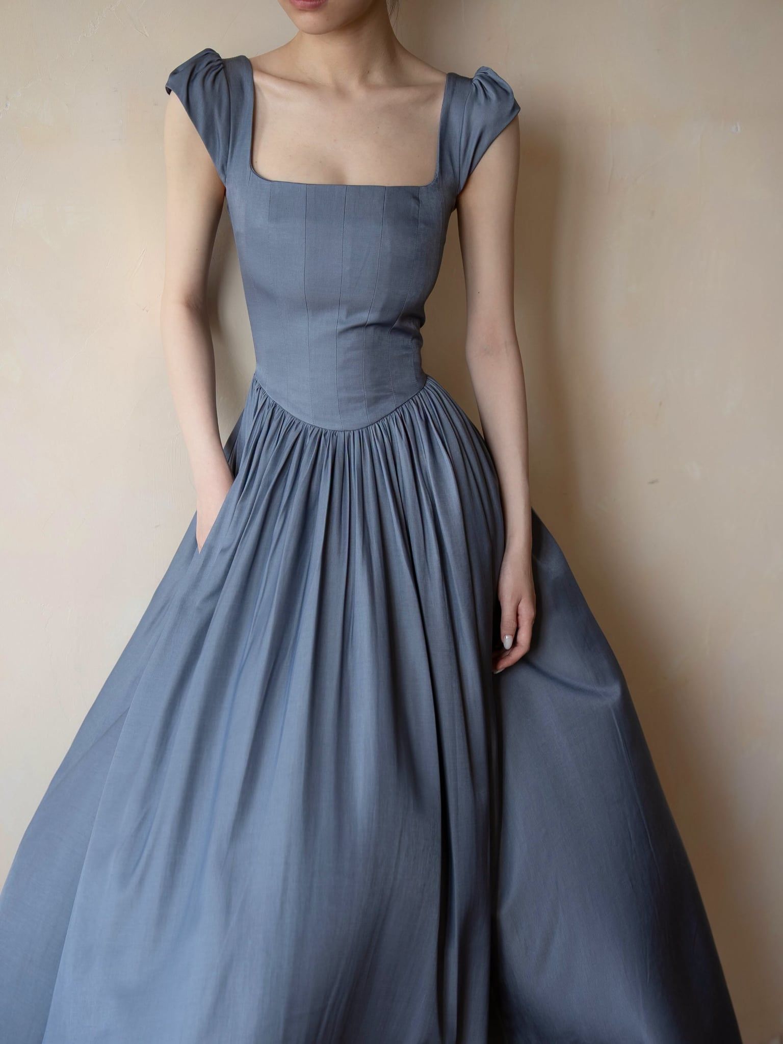  Adela Dress - Đầm Corset Cổ Điển Tay Hến V21 