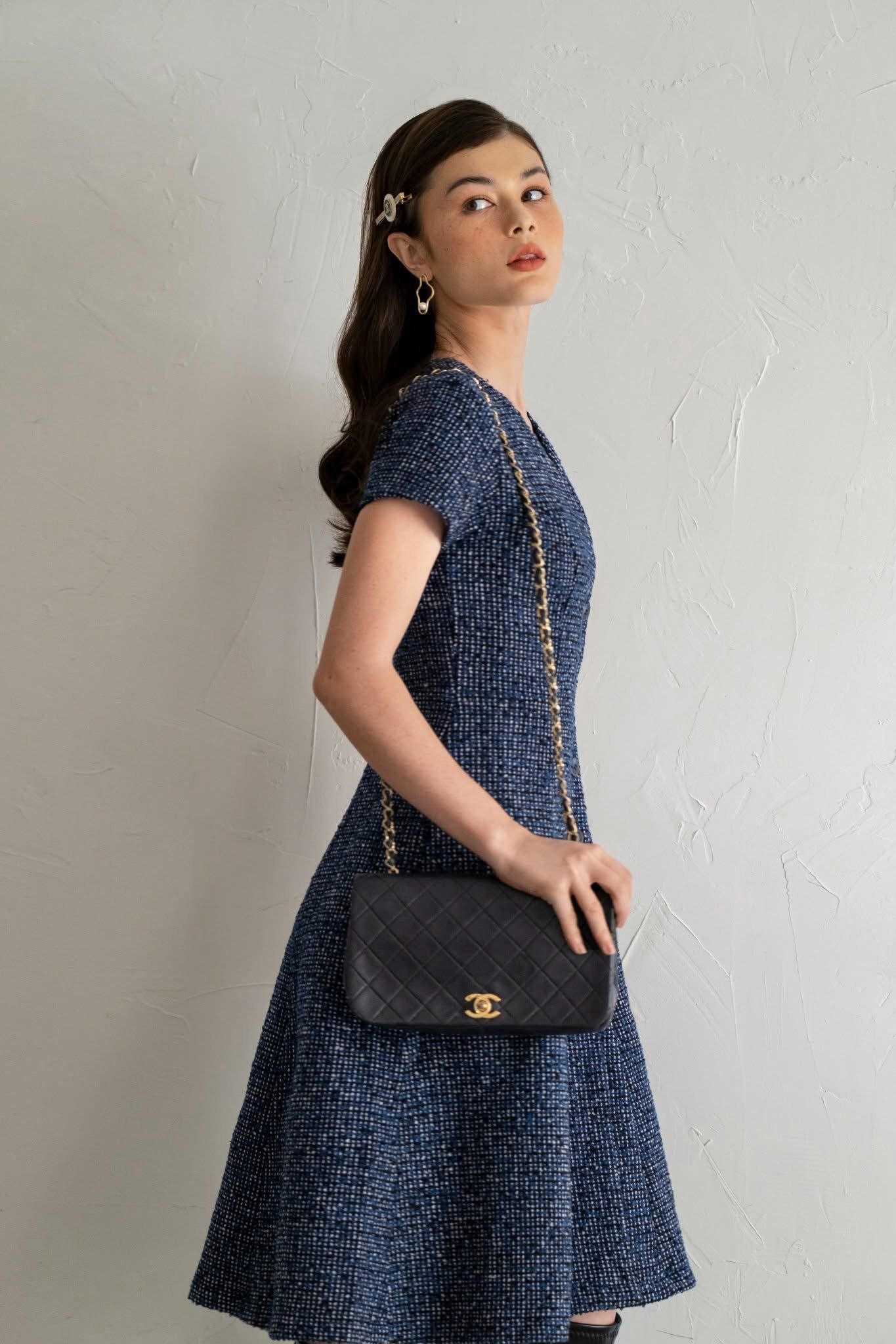  Bonnie Dress - Đầm tweed đắp vạt D28 