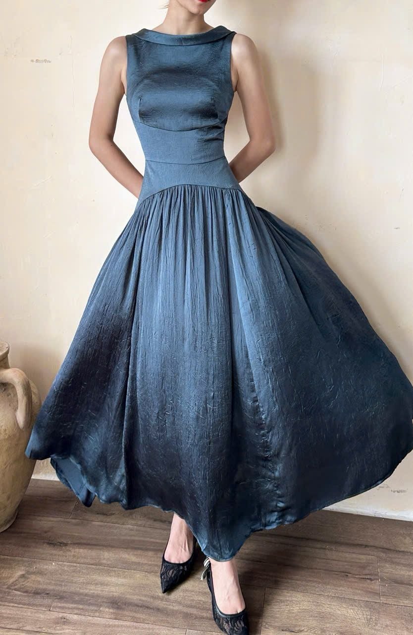  Claudette Dress - Đầm Thiết Kế Vintage QE001 