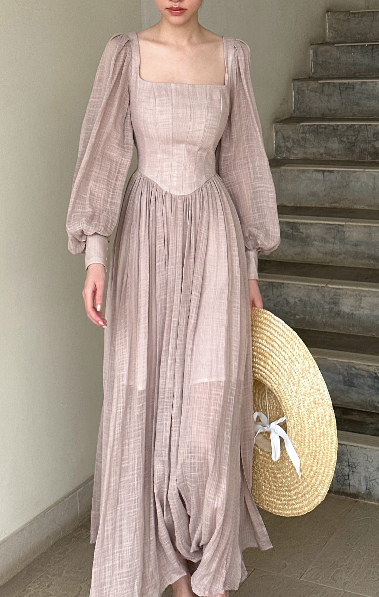  Cinderella Dress - Đầm Corset Cổ Điển Tay Phồng DR0124 