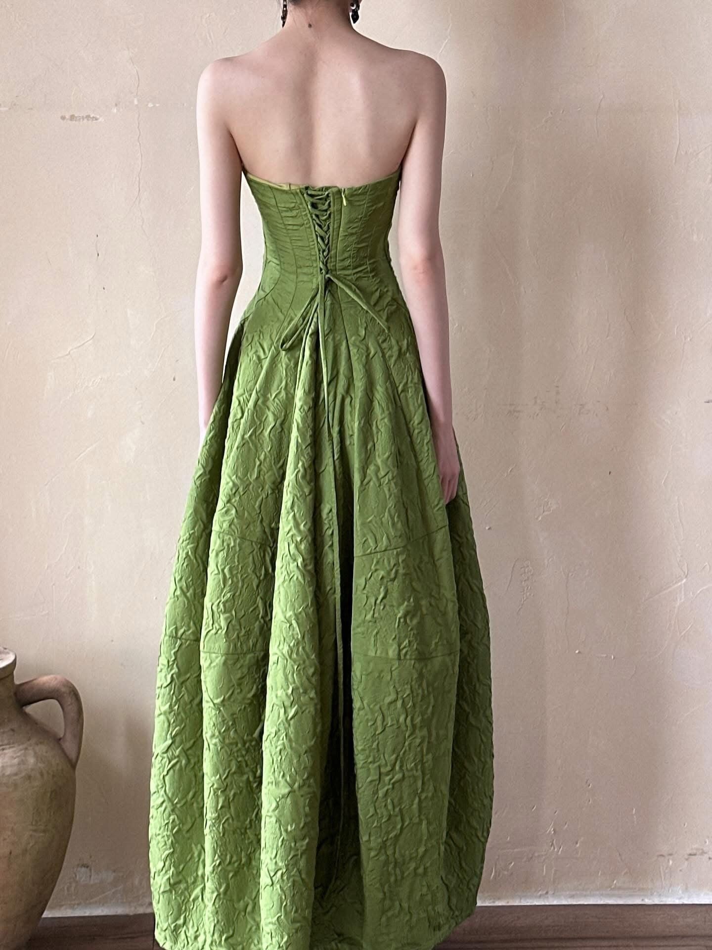  Brigitte Dress - Đầm Corset Hoa Hồng D0129 