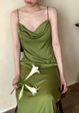  Rosalie Dress - Đầm Lụa 2 Dây Cổ Đổ LA45 