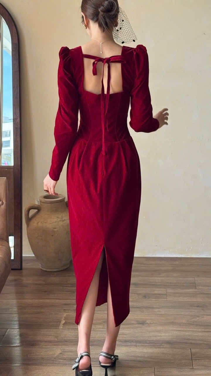  Aisle Dress - Đầm Cúp Ngực Tay Dài Thiết Kế 