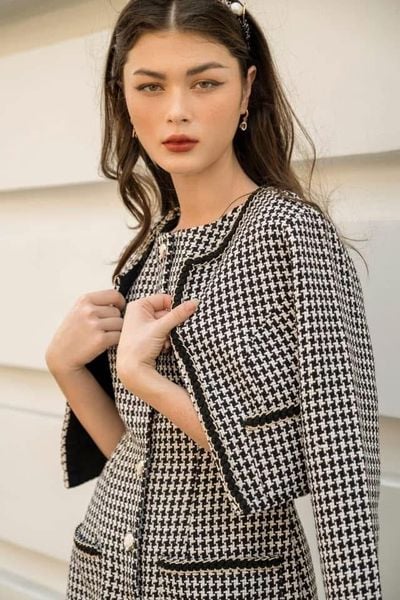  Áo khoác tweed A01 A02 