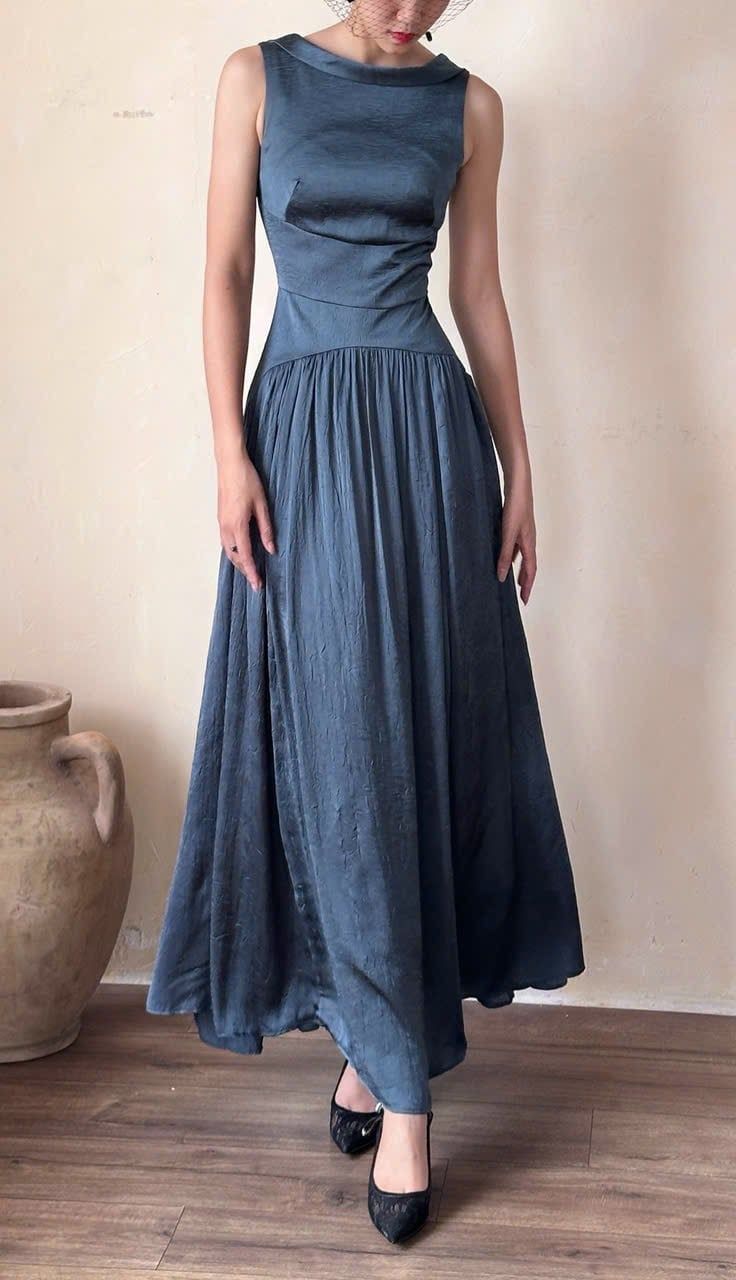  Claudette Dress - Đầm Thiết Kế Vintage QE001 