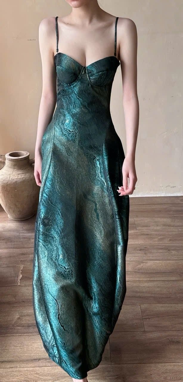  Brigitte Dress - Đầm Corset Hoa Hồng D0129 