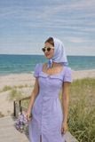  Ellis Dress - Đầm cổ vuông, hàng cúc phía trước L120 