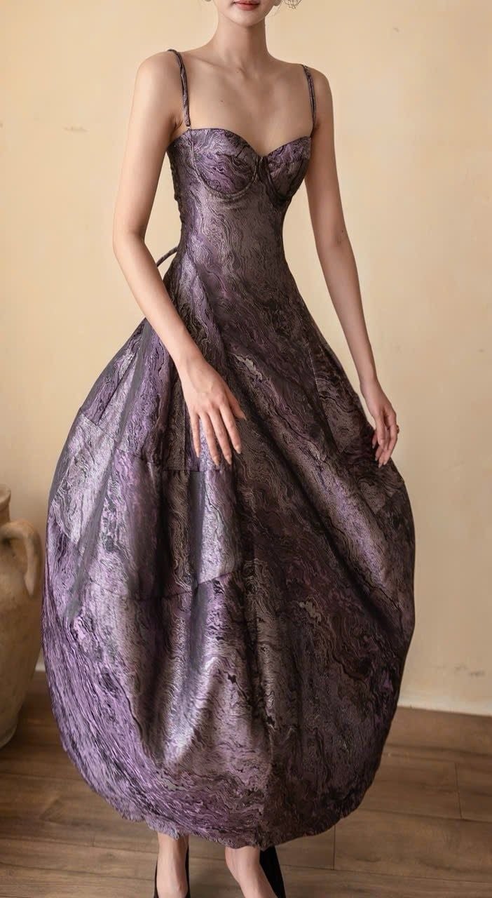  Brigitte Dress - Đầm Corset Hoa Hồng D0129 