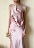  Fleur Dress - Đầm Lụa Cổ Yếm Thiết Kế D0143 