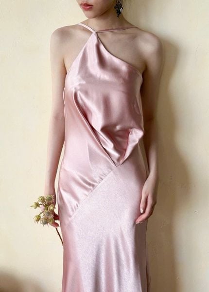  Fleur Dress - Đầm Lụa Cổ Yếm Thiết Kế 