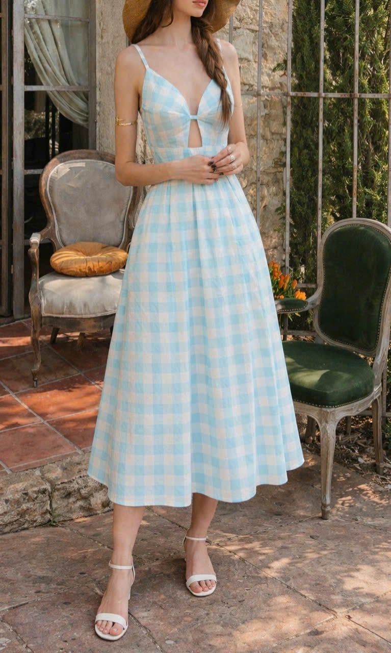  Ellen Dress - Đầm maxi 2 dây , cột nơ sau lưng D741 