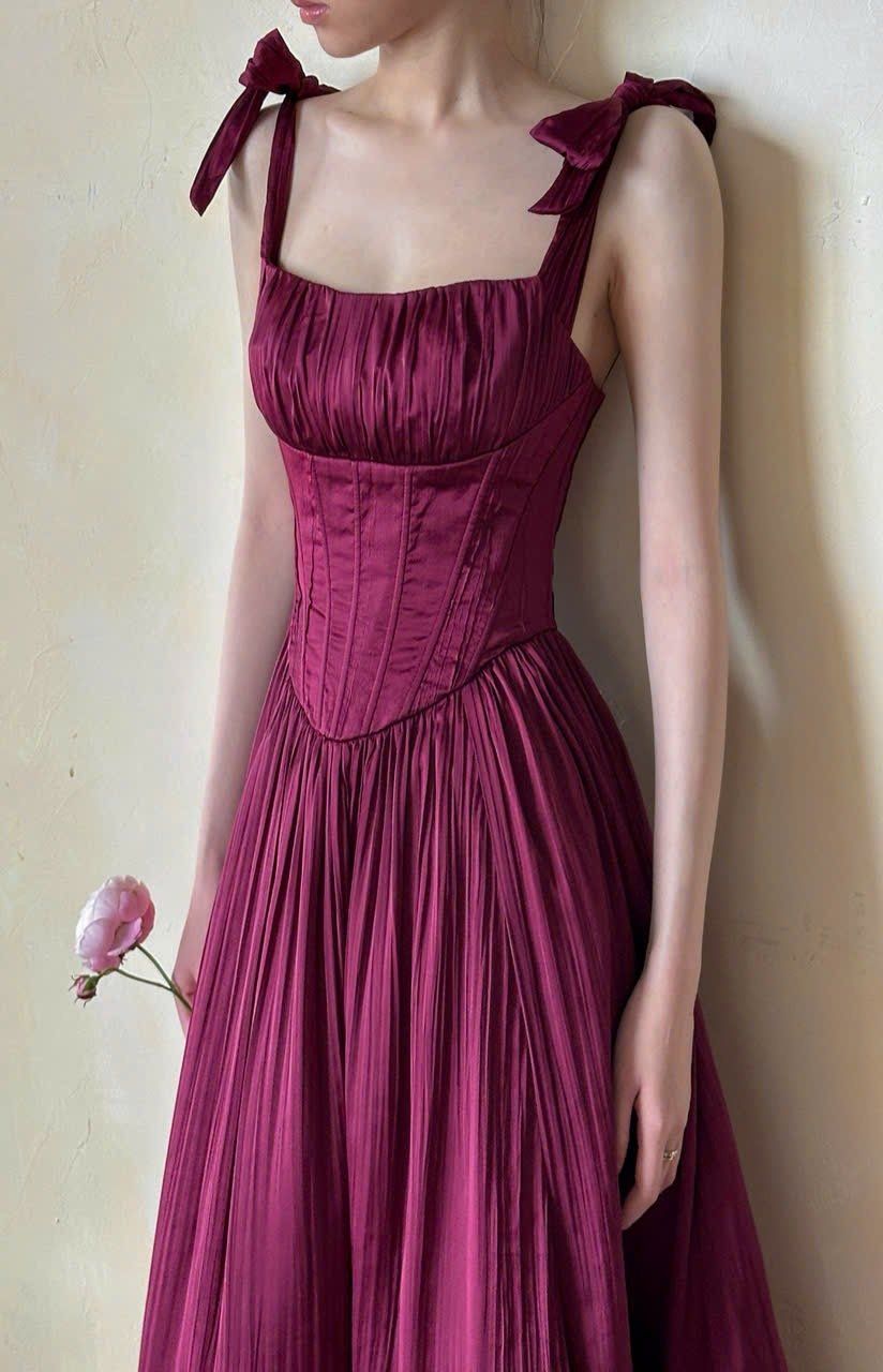  Delilah Dress - Đầm Corset Dập Ly D0130 