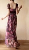  Eloise Dress - Đầm Hoa Thiết Kế Dáng Dài Tay Ngắn D0169 