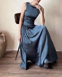  Claudette Dress - Đầm Thiết Kế Vintage QE001 