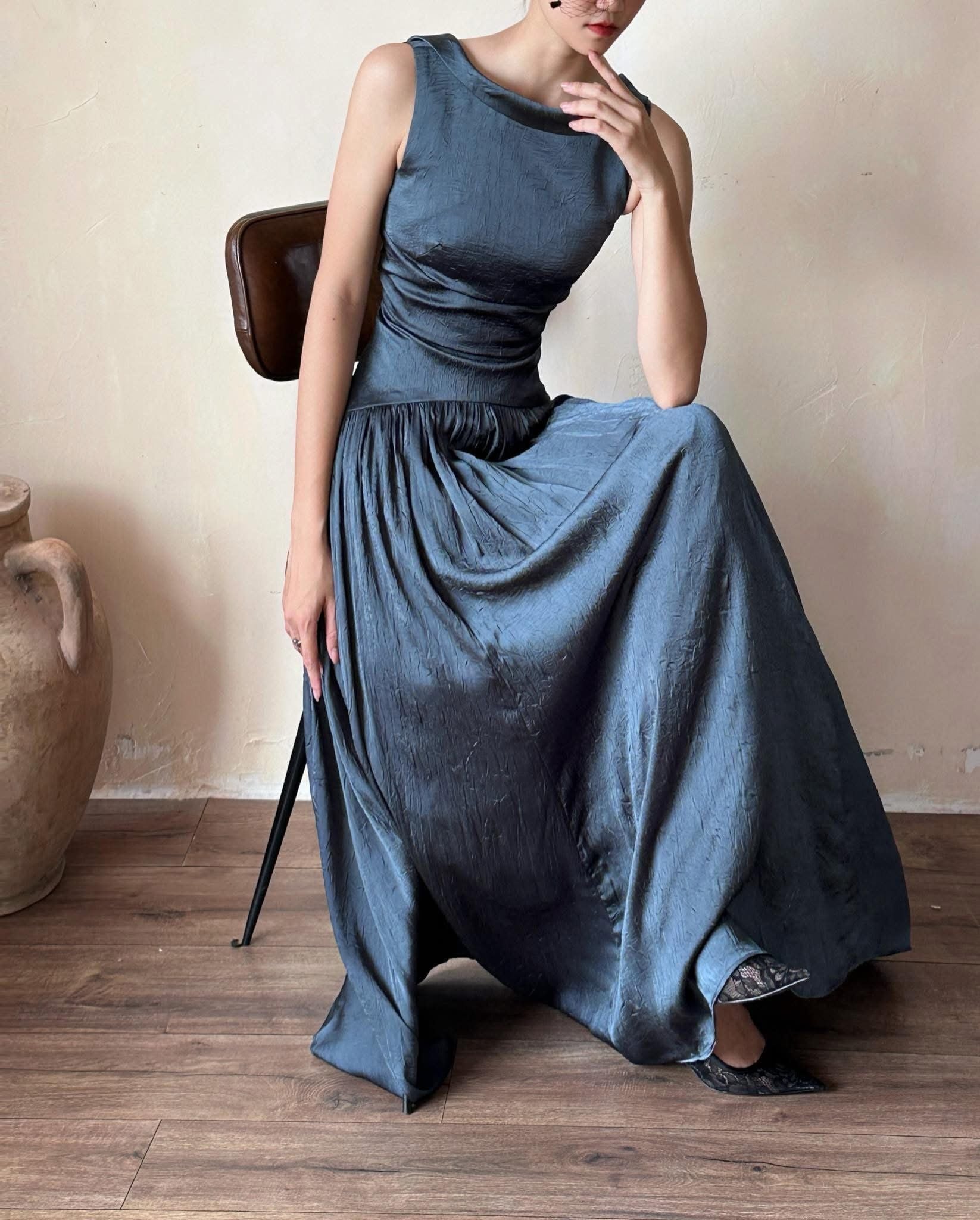  Claudette Dress - Đầm Thiết Kế Vintage QE001 