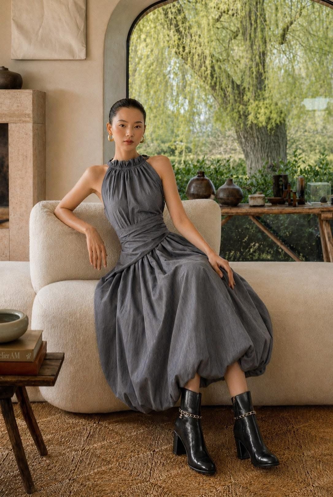  Amanda Dress - Đầm Cổ Yếm Xoắn Eo DR1923 