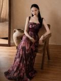  Julia Dress - Đầm Hoa Thiết Kế Dáng Dài Hai Dây D0170 
