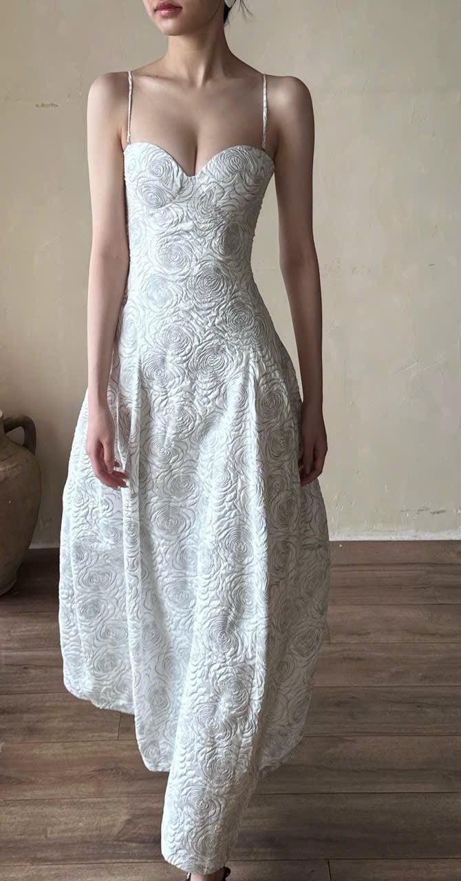  Brigitte Dress - Đầm Corset Hoa Hồng D0129 