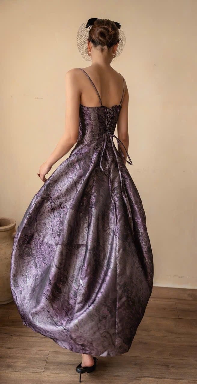  Brigitte Dress - Đầm Corset Hoa Hồng D0129 